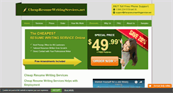 Desktop Screenshot of cheapresumewritingservices.net